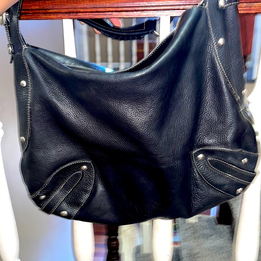 Furla 100% leather shoulder purse. Size is big